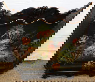 Painted Folding Fire Screen