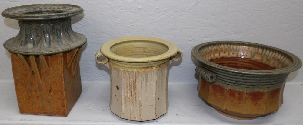 Lot Three Pottery Items - Signed (1 of 5)