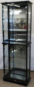 Glass Lighted Curio Cabinet