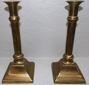 Pair Brass Candlesticks