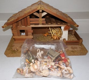 Nativity Scene With Figurines