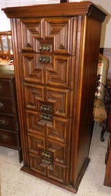 Mid Century Modern Walnut Six Drawer Lingerie Chest