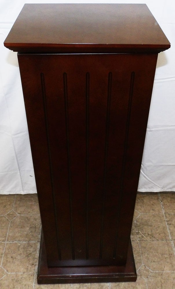 Cherry Cabinet: Cherry Cabinet. 38 3/4" H 14 1/4" W 12 3/4" D ALL DESCRIPTIONS AND ANY CONDITION STATEMENT GIVEN BY LANGSTON AUCTION GALLERY ARE STRICTLY OPINIONS AND LANGSTON'S SHALL HAVE NO RESPONSIBILITY FOR ERROR