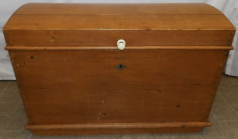 Antique Pine Dome Top Blanket Chest