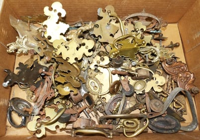Lot Antique Furniture Hardware