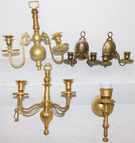 Lot Brass Sconces