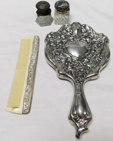 Silver Plate Dresser Items
