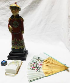 Lot Oriental Porcelain & Enameled Items