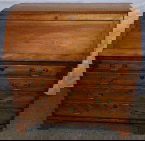 19th Century American Maple Slant Front Desk