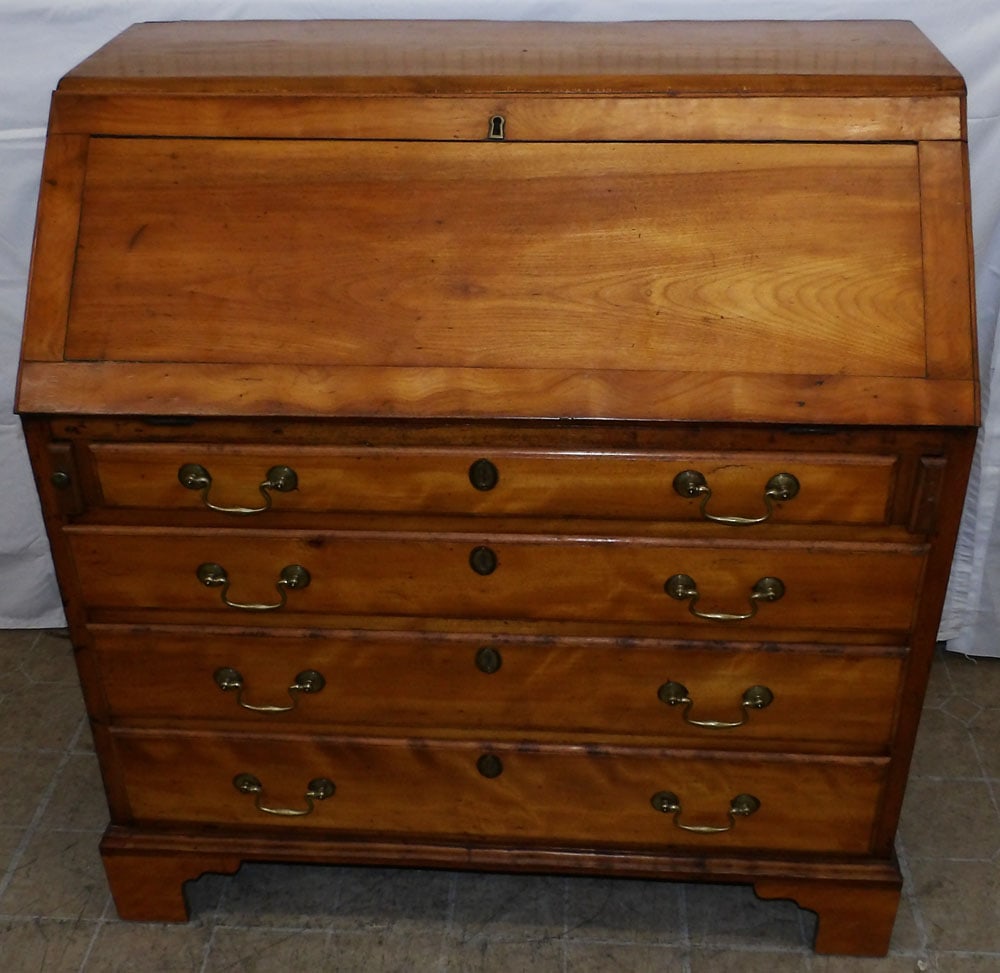 19th Century American Maple Slant Front Desk  (1 of 8)