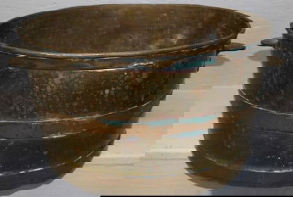 Brass & Copper Bound Jardiniere