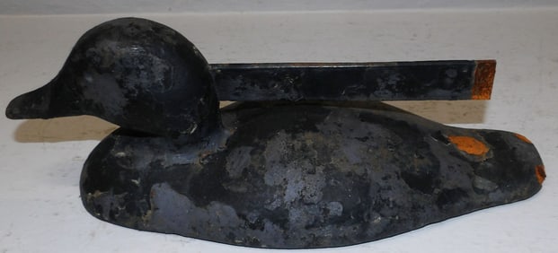 Antique Cast Iron Duck Boot Scraper, (As Found)