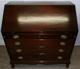 Mahogany Bench Made Slant Front Desk