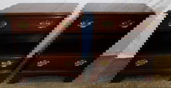 Pair of Cherry Two Drawer Night Stands by Statton