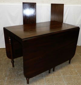 Mahogany Drop Leaf Dining Table with Two Leaves by Henkel Harris