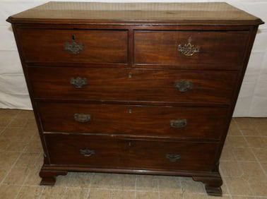 19th Century Mahogany Two Over Three Drawer Chest