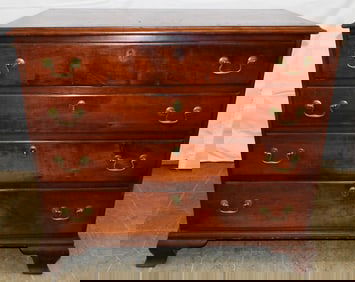 19th Century Cherry American Four Drawer Chest