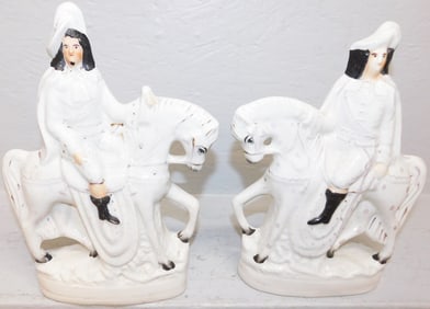 Pair of Antique Staffordshire Figurines