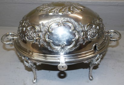 Silverplated Bun Warmer by J.R & Sons