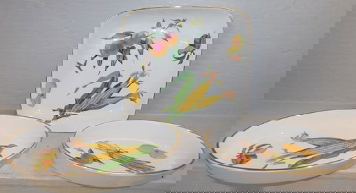 Three Royal Worcester "Evesham" Casserole Dishes