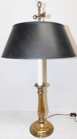 Antique Brass Candlestick Lamp Signed Forst