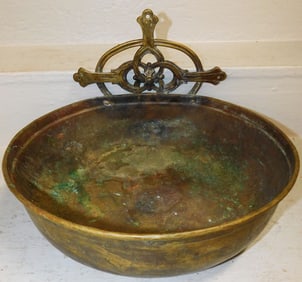 Antique Brass Wall Mounted Basin