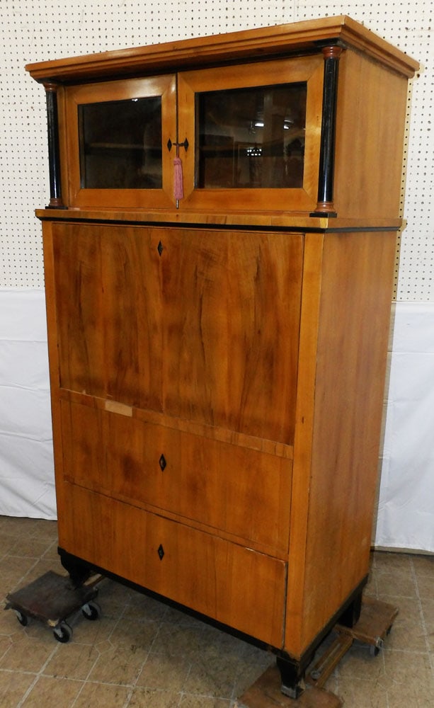 Antique Maple Biedermeier Fall Front Abbatant  (1 of 9)