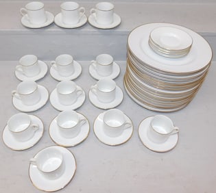50 Pieces of Gold Rim China by Tiffany & Co.