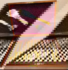 26 Piece Bone Handle & Silverplate English Fish Set in Box