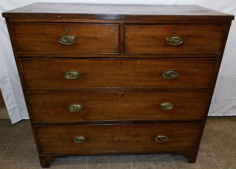 19th Century Mahogany Two Over Three Drawer Chest  (1 of 6)