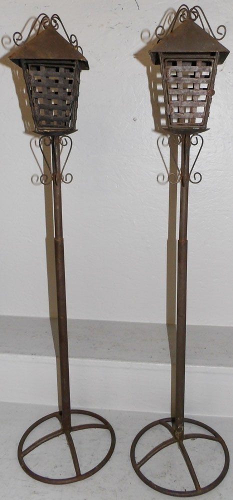 Pair of Metal Candleholders  (1 of 3)