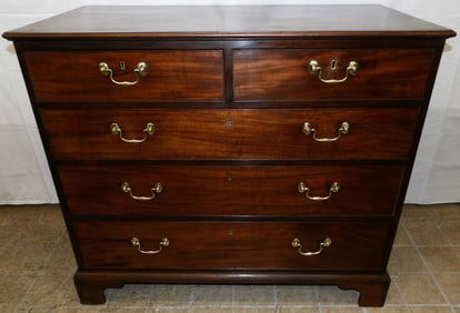 19th Century Mahogany Two Over Three Drawer Chest