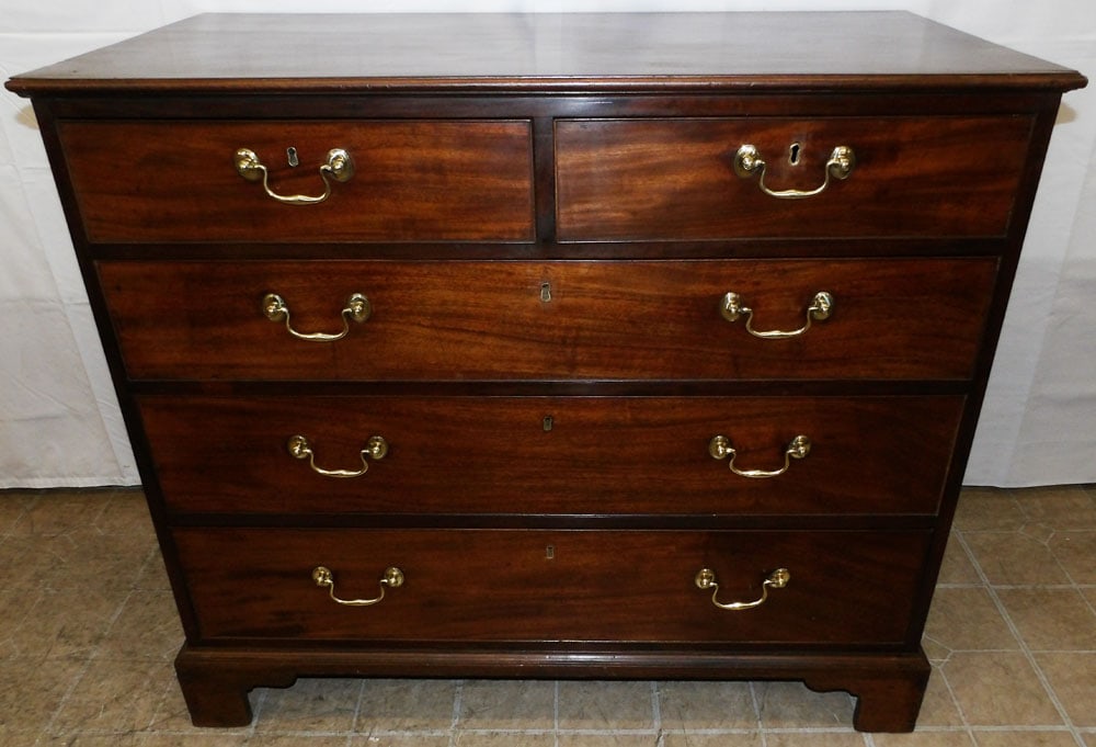 19th Century Mahogany Two Over Three Drawer Chest  (1 of 7)