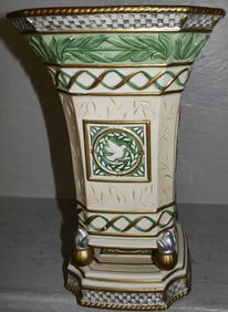 Painted Porcelain Vase by Fitz & Floyd