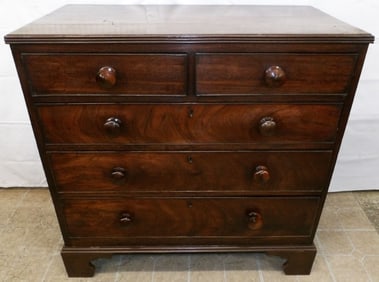 19th Century Mahogany Two Over Three Drawer Chest