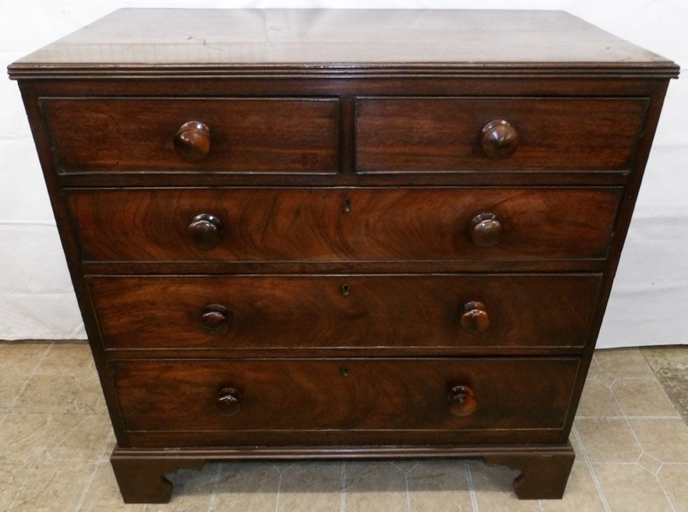 19th Century Mahogany Two Over Three Drawer Chest  (1 of 7)