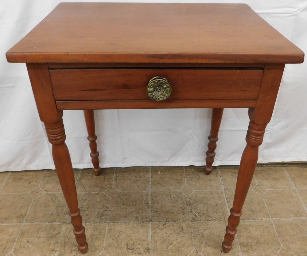 19th Cherry One Drawer Stand  (1 of 5)