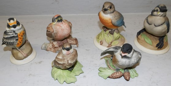 Six Boehm Bird Figurines