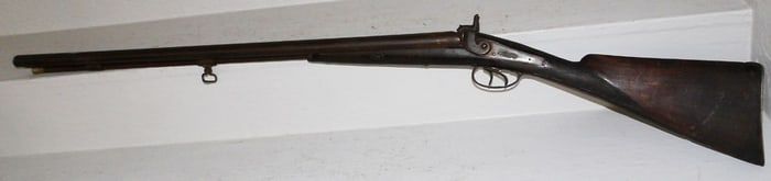 Antique Double Barrel Black Powder Shotgun