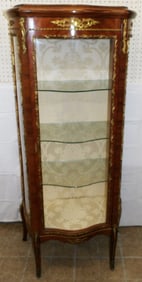 Mahogany & Bronze Mounted French Cabinet, (Plexiglass Panels)