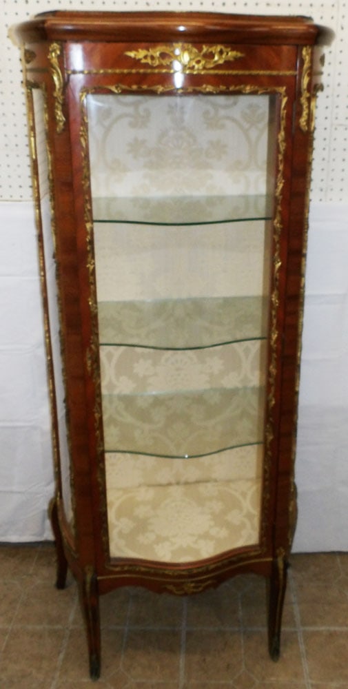 Mahogany & Bronze Mounted French Cabinet, (Plexiglass Panels)  (1 of 7)
