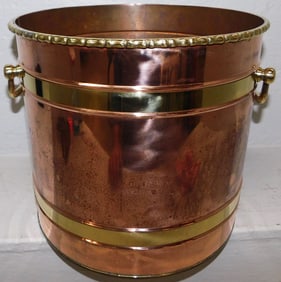 Copper & Brass Bound Jardiniere