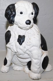 Painted Cast Iron Spaniel Door Stop