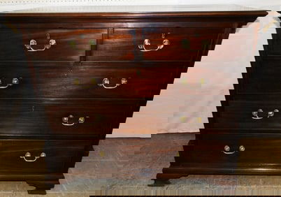19th Century Mahogany Two Over Three Drawer Chest