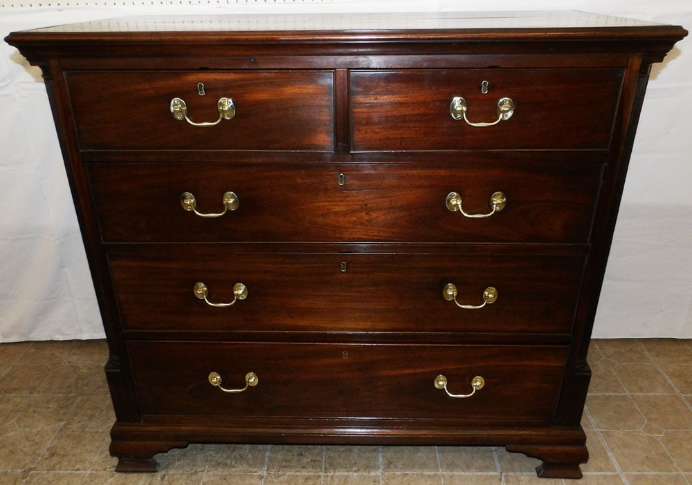 19th Century Mahogany Two Over Three Drawer Chest  (1 of 11)