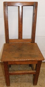 19th Century Walnut Pegged Side Chair