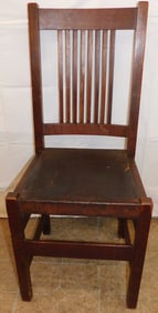 Antique Oak Side Chair by L&JG Stickley, (As Found)