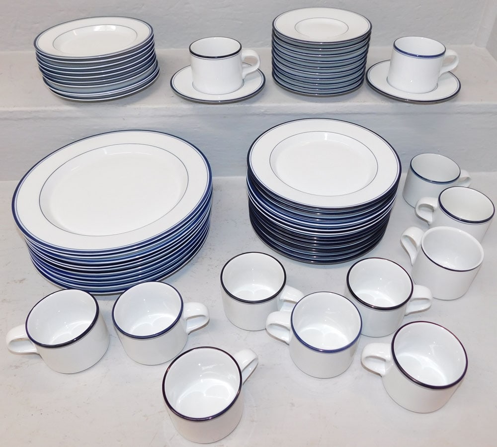 57 Pieces of Dansk Concerto China: 57 Pieces of Dansk Concerto China. Up to 11 1/4" Dia. ALL DESCRIPTIONS AND ANY CONDITION STATEMENT GIVEN BY LANGSTON AUCTION GALLERY ARE STRICTLY OPINIONS AND LANGSTON'S SHALL HAVE NO RESPONSIBILITY F