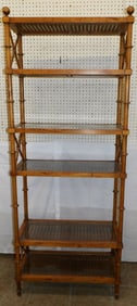 Maple & Cane Faux Bamboo Etagere