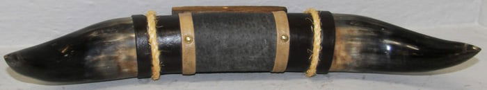 Mounted Bull Horns Hat Rack